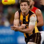 Útočník Hawthorn Dylan Moore vyjadril ľútosť nad „hlúpou“ chybou, ktorá viedla k zatknutiu jeho a spoluhráča Connora Macdonalda v Spojených štátoch koncom minulého roka.