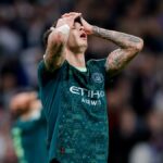 Ruben Dias reaguje, keď Man City porazil Real Madrid