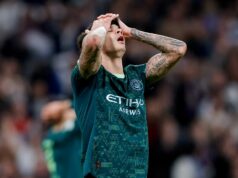 Elita Premier League po brutálnej realite – nie sme takí dobrí, ako si myslíme Ruben Dias reaguje, keď Man City porazil Real Madrid