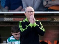 Ešte jedno pošmyknutie a je po všetkom, priznáva šéf Celticu Martin O’Neill po poškodení porážky Tannadice Martin O'Neill hovorí, že Celtic musí vyhrať každý zostávajúci zápas, aby mal šancu v boji o titul