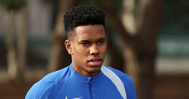 Estevao počas tréningu Chelsea