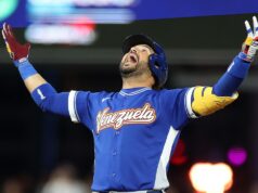 Eugenio Suarez z Venezuely: „Boh je dobrý“ po víťazstve nad tímom USA vo finále WBC Eugenio Suarez z Venezuely: „Boh je dobrý“ po víťazstve nad tímom USA vo finále WBC