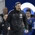 Fabian Hurzeler obvinil Arsenal zo straty času pri jeho výhre 1:0 na Amexe