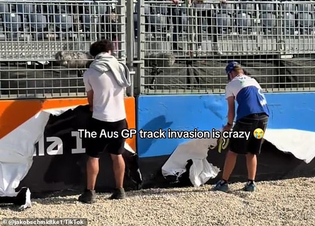 Fanúšikovia F1 roztrhajú okruh a vezmú si čokoľvek, čo nie Fanúšikovia formuly 1 vyzliekli Albert Park po Veľkej cene Austrálie v Melbourne, dokonca odstránili reklamné tabule