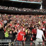 Fanúšikovia Arsenalu vo Wembley