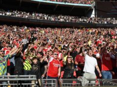 Finále Carabao Cup: Ako sledovať zadarmo, informácie o televíznom kanáli a živom vysielaní Fanúšikovia Arsenalu vo Wembley