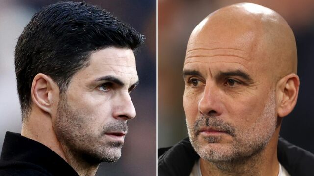 Mikel Arteta a Pep Guardiola