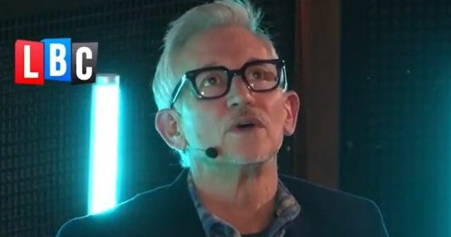 Gary Lineker počas rozhovoru pre LBC