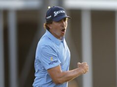 Golfová hviezda odhaľuje, čo musí kúpiť svojej žene po tom, čo vyhral turnaj v hodnote 1,7 milióna dolárov Kolumbijský golfista Nico Echavarria sa chystá pridať psa do svojej novo zakúpenej domácnosti