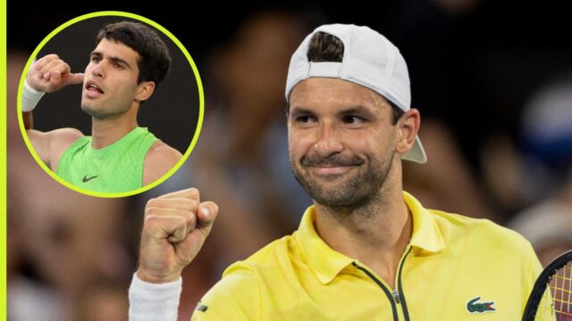 Grigor Dimitrov varuje Carlosa Alcaraza, že ho chce „rozhádzať“.
