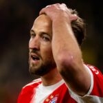 MNÍCHOV, NEMECKO - 4. marca: Harry Kane z FC Bayern Mníchov počas tréningu na Saebener Straße 4. marca 2026 v nemeckom Mníchove. (Foto: S. Mellar/FC Bayern cez Getty Images)