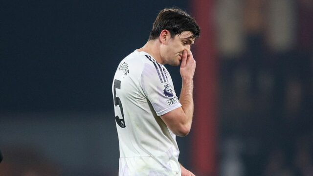 Harry Maguire dostal svoj pochodový rozkaz v druhej polovici remízy Man Utd s Bournemouthom