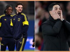 Hincapie sa pripája k Saka, Rice & Madueke Hincapie sa pripája k Saka, Rice & Madueke