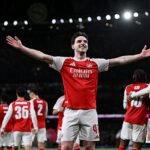 Declan Rice bol jedným z najlepších hráčov Arsenalu, keďže si zarezervoval miesto vo štvrťfinále Ligy majstrov.