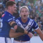 Hviezda NRL Jaeman Salmon (na obrázku vpravo) bola opečená fanúšikmi po tom, čo „nakrútil svoj záber“ s tvorkyňou obsahu pre dospelých Annou Paul na Instagrame