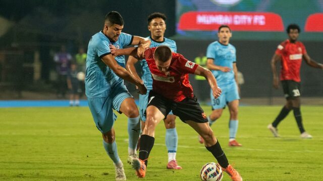 ISL 2025-26: Sporting Club Delhi bojuje o dva góly a ISL 2025-26: Sporting Club Delhi bojuje o dva góly a drží Mumbai City FC 2:2
