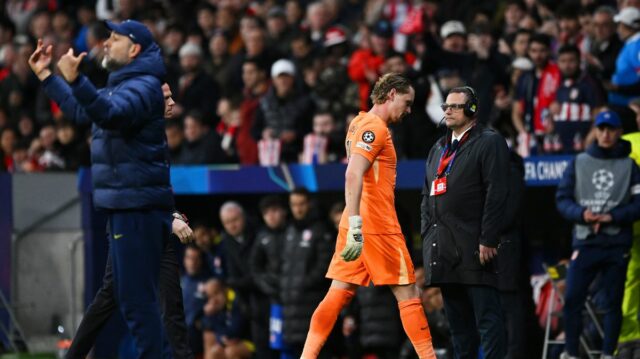 MADRID, ŠPANIELSKO – 10. MAREC: Igor Tudor, hlavný tréner Tottenhamu Hotspur, sa pozerá na zápas 16. kola Ligy majstrov UEFA 2025/26 medzi Atletico de Madrid a Tottenham Hotspur v Riyadh Air Metropolitano 10. marca 2026 v Madride v Španielsku. (Foto Dennis Agyeman/Europa Press cez Getty Images)