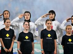 Iránski fanúšikovia podporujú Trumpa, keď ženský tím spieva hymnu na Ázijskom pohári Iránski fanúšikovia podporujú Trumpa, keď ženský tím spieva hymnu na Ázijskom pohári