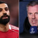 Mohamed Salah oslavuje po strelení gólu Liverpoolu