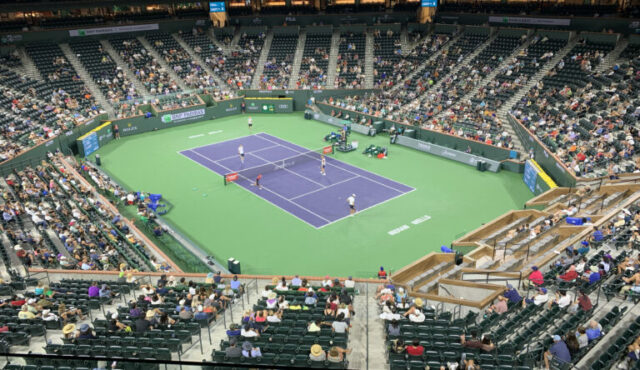 3. marca 2026; Indian Wells, CA, USA; Ben Shelton (USA) hovorí pre médiá na tlačovej konferencii počas BNP Paribas Open v Indian Wells Tennis Garden. Povinný kredit: Jayne Kamin-Oncea-Imagn Images