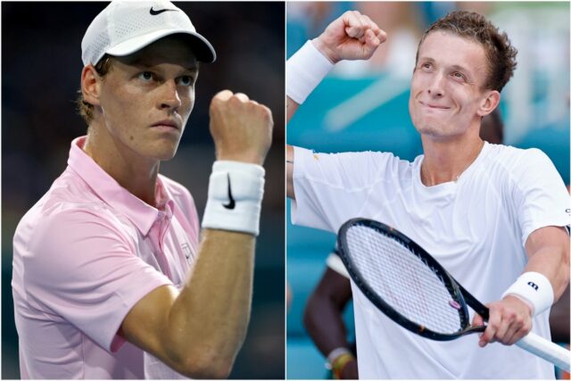 Jannik Sinner vs Jiri Lehecka cas zaciatku a ako pozerat Jannik Sinner čelí vo finále Miami Open Jiřímu Lehečkovi (Getty Images)