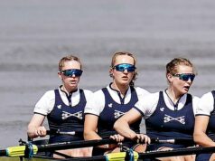 Je to ona… počuj ma: Sestry bojujú medzi sebou v pretekoch lodí po tom, čo začali veslovať kvôli „nude z koronavírusu“ Lilli Freischem (v strede) veslovala minulý rok za Oxford. Tentoraz má ďalšiu motiváciu vyhrať súťaž o tmavomodré – bude čeliť svojej sestre Mie, ktorá vesluje za Cambridge.