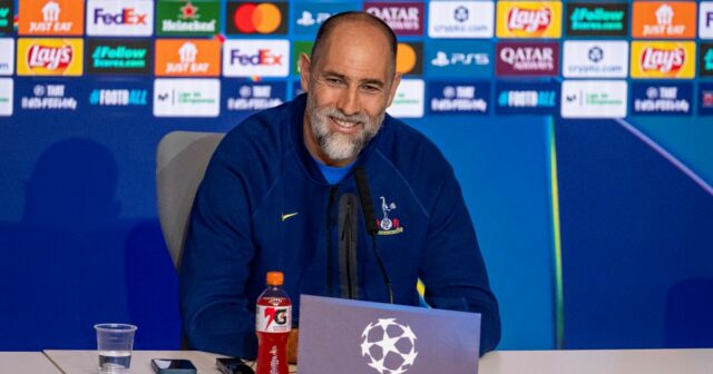 Igor Tudor hovoril na tlačovej konferencii pred prvým zápasom 16. kola Ligy majstrov Tottenhamu proti Atleticu de Madrid na ihrisku Riyadh Air Metropolitano.