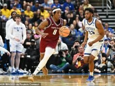 Kentucky a Santa Clara vyvolajú chaos z pochodového šialenstva, keď OBVA tímy dosiahnu sotva uveriteľné tri body, aby prinútili OT Kentucky a Santa Clara vyvolajú chaos z pochodového šialenstva, keď OBVA tímy dosiahnu sotva uveriteľné tri body, aby prinútili OT