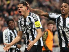 Kritici Premier League sú neúprimní a nespravodliví – stále je to najlepšie William Osula oslavuje gól za Newcastle proti Manchestru United