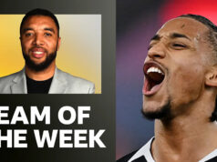 Kto sa stal tímom týždňa Premier League v Troy? Sels; Tarkowski, Gabriel, Burn; Anderson, Rice; Andre, Wharton; Sarr, Summerville; Pedro. TÍM TÝŽDŇA Troya Deeneyho