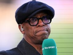 Legenda Arsenalu Ian Wright sa objaví v spravodajstve Sky a ITV z finále Carabao Cupu BIRMINGHAM, ANGLICKO - 26. OKTÓBRA: Ian Wright prezentuje pre ITV Sport pred medzinárodným prípravným zápasom žien medzi Anglickom a Brazíliou na City of Manchester Stadium 25. októbra 2025 v Manchestri v Anglicku. (Foto: Ben Roberts – Danehouse/Getty Images)
