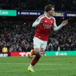 Max Dowman utiekol zo svojej polovice neskoro, aby zapečatil tri potenciálne dôležité body pre Gunners (AFP cez Getty Images)