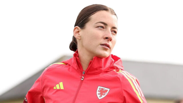 Angharad James na tréningu tento týždeň 