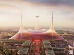 Man Utd „mohlo zlikvidovať“ kontroverznú strechu za 200 miliónov libier v nových plánoch Old Trafford Koncepčný obraz toho, ako by mohol vyzerať nový štadión Manchestru United a jeho okolie. Manchester United podporil vládny rastový program oznámením svojho zámeru postaviť nový štadión s kapacitou 100 000 miest na sedenie ako ústredný bod regenerácie oblasti Old Trafford.