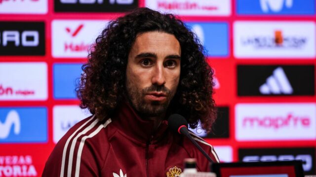 Marc Cucurella sa stáva najnovšou hviezdou Chelsea, čo naznačuje, že VILLAREAL, ŠPANIELSKO - 27. marca: Španiel Marc Cucurella počas medzinárodného priateľského zápasu medzi Španielskom a Srbskom na Estadio de la Ceramica 27. marca 2026 v španielskom Villareal (Foto: David Ramirez/Soccrates/Getty Images)