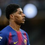 Marcus Rashford v akcii za Barcelonu proti Villarrealu