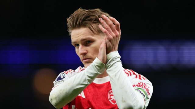 Martin Odegaard v drese Arsenalu