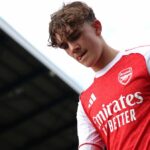 Max Dowman z Arsenalu počas zápasu piateho kola Emirates FA Cup medzi Mansfield Town a Arsenalom 7. marca 2026 v Mansfielde v Anglicku.