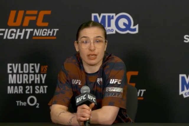 Britská bojovníčka UFC Melissa Mullinsová na mediálnom dni UFC Londýn 2026 (UFC)
