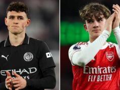 Miesto Phila Fodena ohrozuje Max Dowman s hviezdou Arsenalu na pokraji histórie Max Dowman oslavuje strelenie druhého gólu Arsenalu počas zápasu Premier League medzi Arsenalom a Evertonom na Emirates Stadium 14. marca 2026 v Londýne v Spojenom kráľovstve.