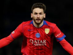 Mikel Arteta dostal správu od Jurgena Kloppa ohľadom Khvicha Kvaratskhelia Khvicha Kvaratskhelia oslavuje gól za PSG