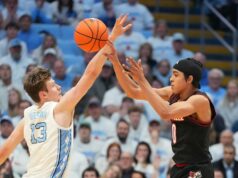 Mikel Brown Jr. ako 6. tipujúci v Louisville oproti č. 11 USF Basketbal NCAA: Louisville v Severnej Karolíne