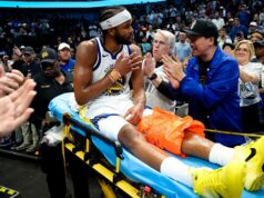 Moses Moody z Warriors utrpel veľké zranenie nohy Moses Moody z Warriors utrpel veľké zranenie nohy