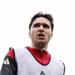 KIRKBY, ANGLICKO – 26. FEBRUÁRA: (VYCHÁDZA SLNKO, VONKA SLNKO) Federico Chiesa z Liverpoolu počas tréningu v AXA Training Center 26. februára 2026 v Kirkby v Anglicku. (Foto: Andrew Powell/Liverpool FC cez Getty Images)