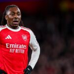 Eberechi Eze počas zápasu Arsenalu