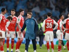 Najnovšie z Arsenalu: Hviezda ukazuje „nevrlé“ správanie ako znepokojujúcu vlastnosť Kai Havertz z Arsenalu vyzerá skľúčene po tom, čo Nico O'Reilly z Manchestru City (bez obrázku) strelil druhý gól svojho tímu počas finálového zápasu Carabao Cupu medzi Arsenalom a Manchestrom City na štadióne Wembley 22. marca 2026 v Londýne v Anglicku.