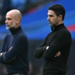 Pep Guardiola a Mikel Arteta