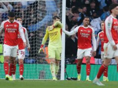 Neviditeľná reakcia hráčov na chybu Kepa Arrizabalaga podčiarkuje moment, keď Arsenal prehral Carabao Cup Gabriel