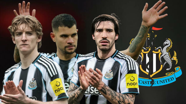 Newcastle nemôže ignorovať problémy Tonaliho, Bruna a Gordona, keďže Man Utd, Liverpool čakajú
