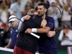 Novak Djokovič reaguje na porážku Jacka Drapera v Indian Wells elegantným odkazom Autor fotografie: Sean M. Haffey/Getty Images